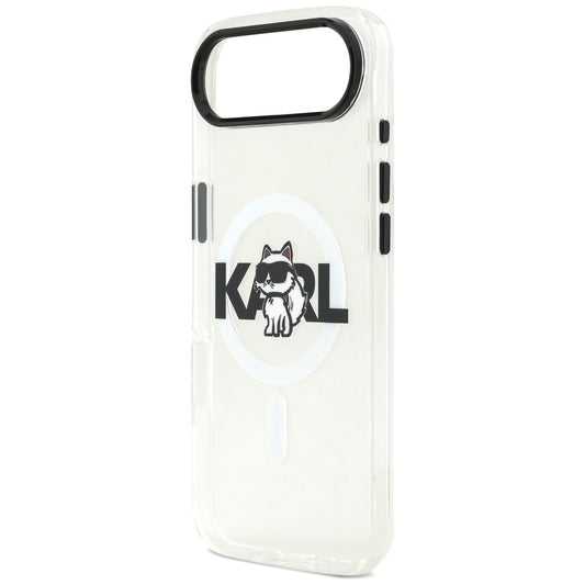MagSafe tok Apple iPhone 17 Air-hez, Karl Lagerfeld, IML Sketch Logo Choupette, Átlátszó