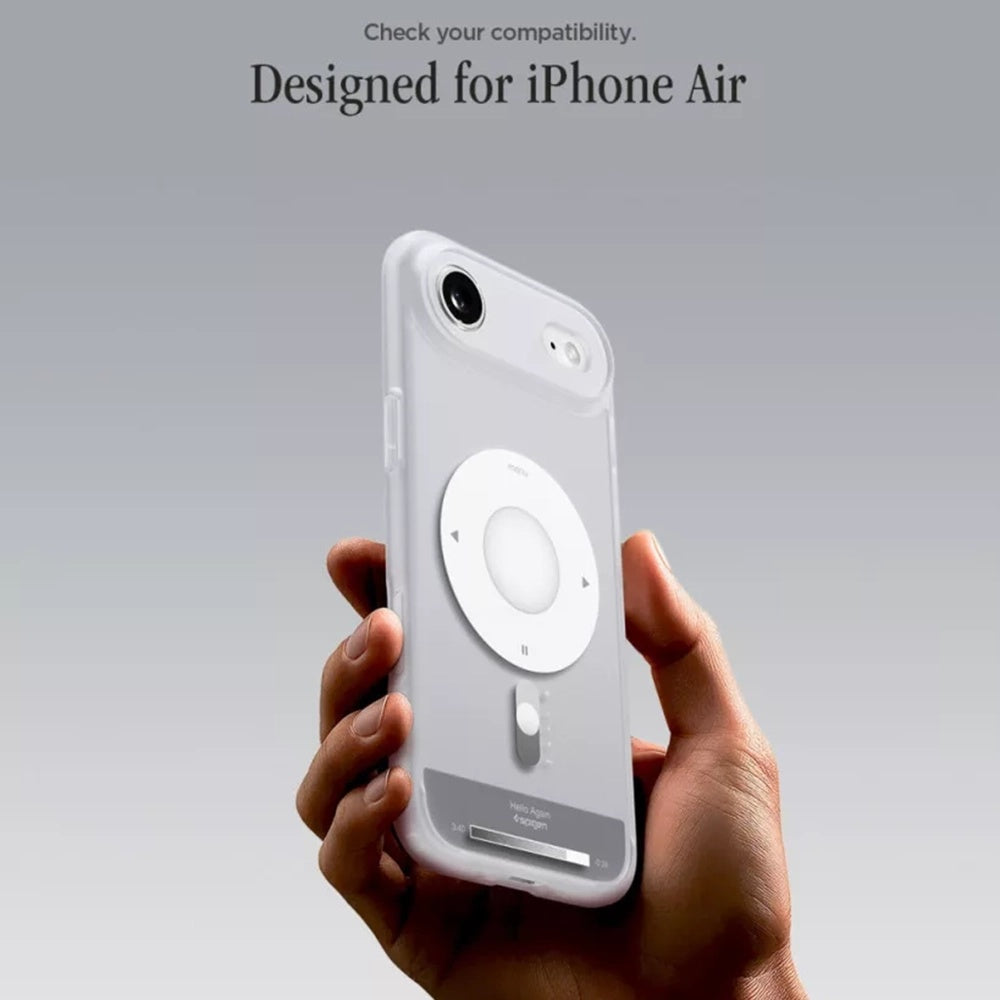 MagSafe tok Apple iPhone 17 Air-hez, Spigen, Ultra Hybrid Classic, Ezüst