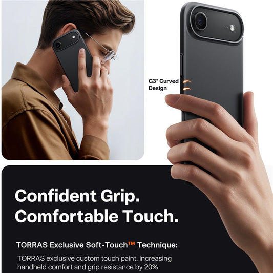 MagSafe tok Apple iPhone 17 Air-hez, Torras, SlimFit, Fekete