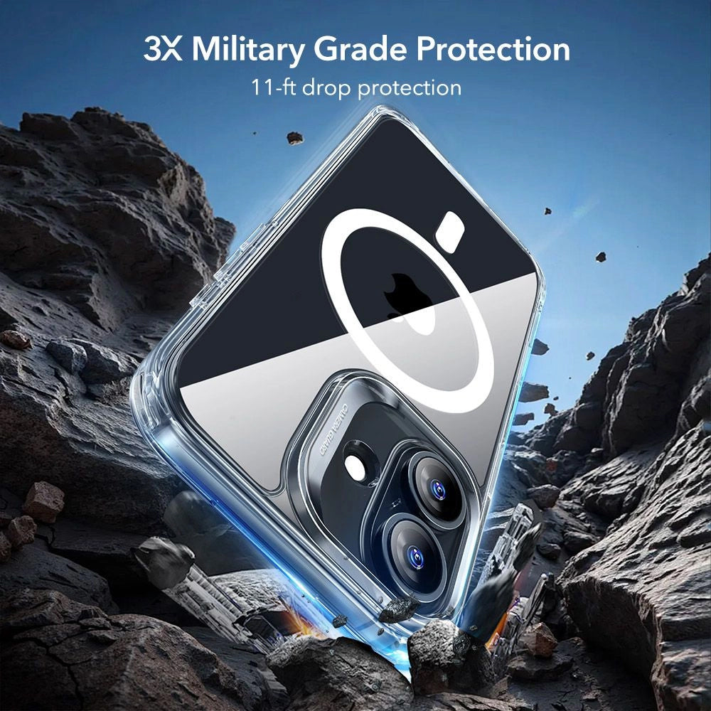 MagSafe tok Apple iPhone 17-hez, ESR, Classic Hybrid képernyővédővel, Átlátszó