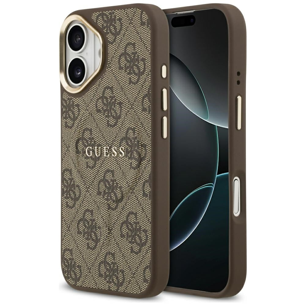 MagSafe tok Apple iPhone 17-hez, Guess, 4G Classic, Barna