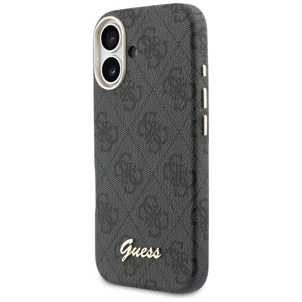 MagSafe Case for Apple iPhone 17, Guess, 4G Script Logo, Black