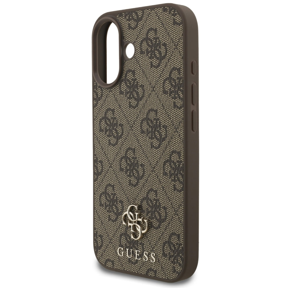 MagSafe tok Apple iPhone 17-hez, Guess, 4G Small and Classic Logo, Barna
