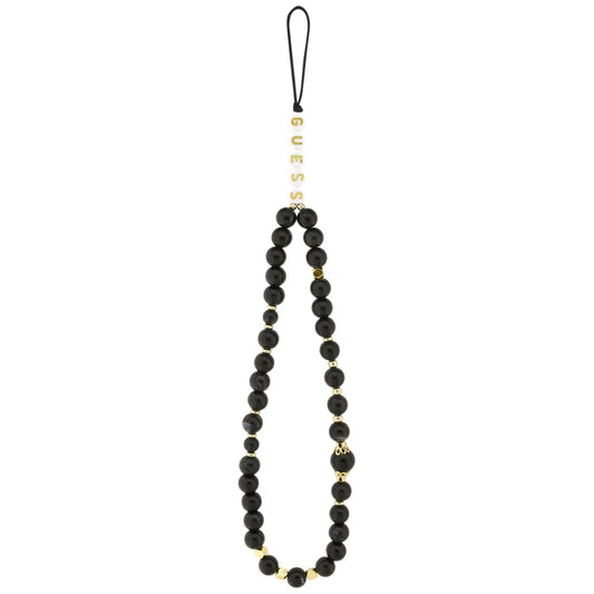 MagSafe tok Apple iPhone 17-hez, Guess, 4G Triangle Logo with Cord Strap, Fekete