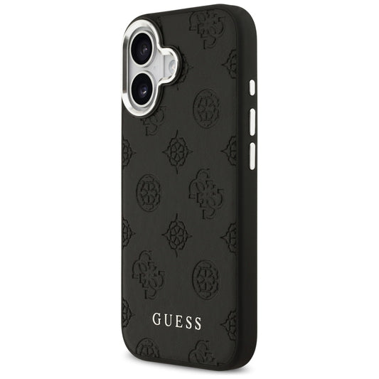 MagSafe tok Apple iPhone 17-hez, Guess, Peony Hot Stamp Script, Fekete