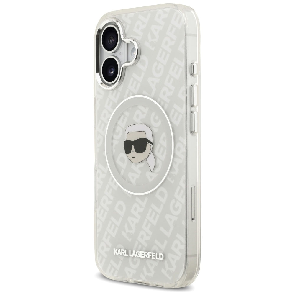 MagSafe tok Apple iPhone 17-hez, Karl Lagerfeld, IML Karl`s Head, Szürke