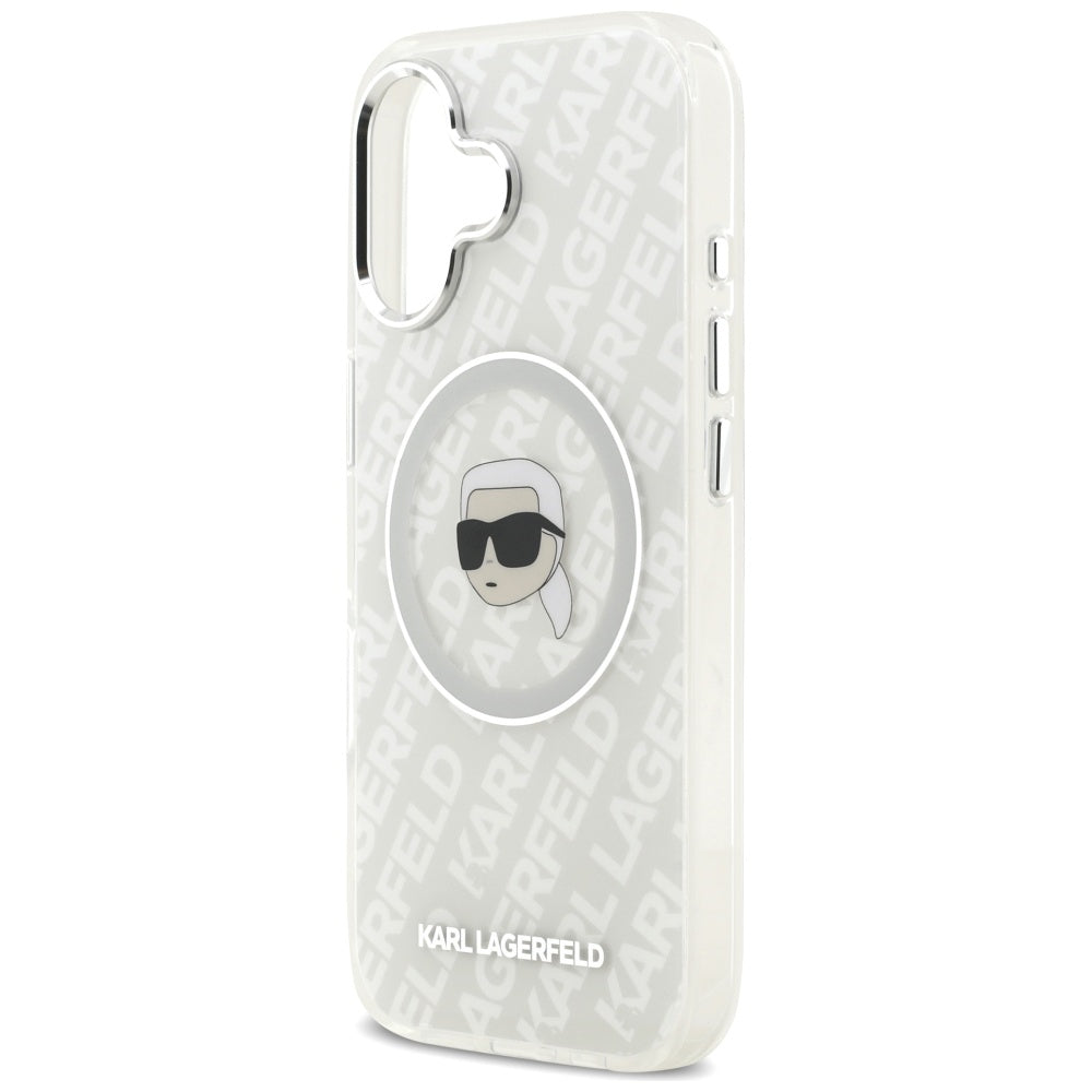 MagSafe tok Apple iPhone 17-hez, Karl Lagerfeld, IML Karl`s Head, Szürke