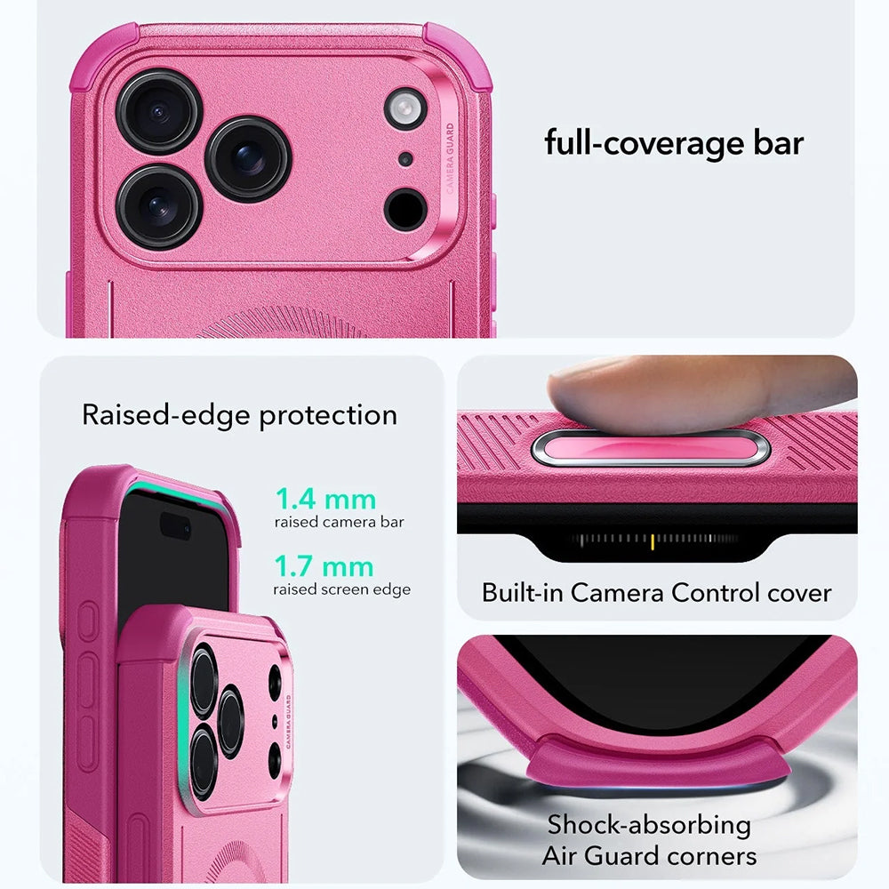 MagSafe tok Apple iPhone 17 Pro-hoz, ESR, Cyber, Rózsaszín