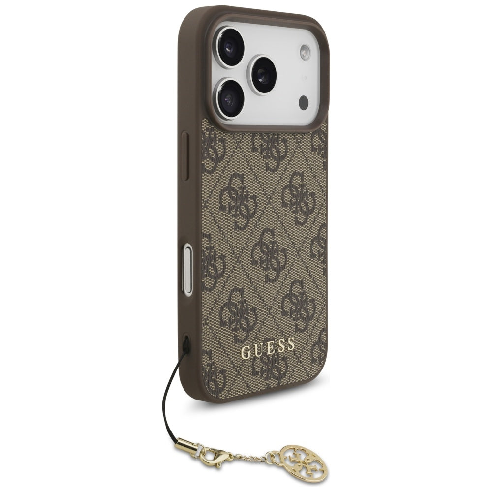 MagSafe tok Apple iPhone 17 Pro-hoz, Guess, 4G Charm Cradle, Barna