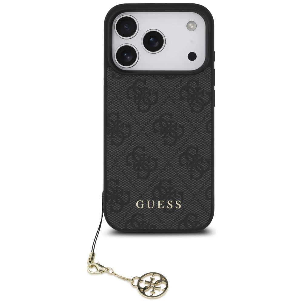 MagSafe tok Apple iPhone 17 Pro-hoz, Guess, 4G Charm Cradle, Fekete