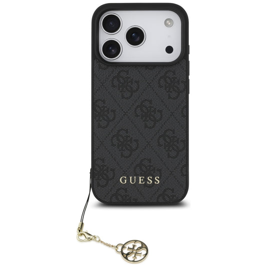 MagSafe Case for Apple iPhone 17 Pro, Guess, 4G Charm Cradle, Black