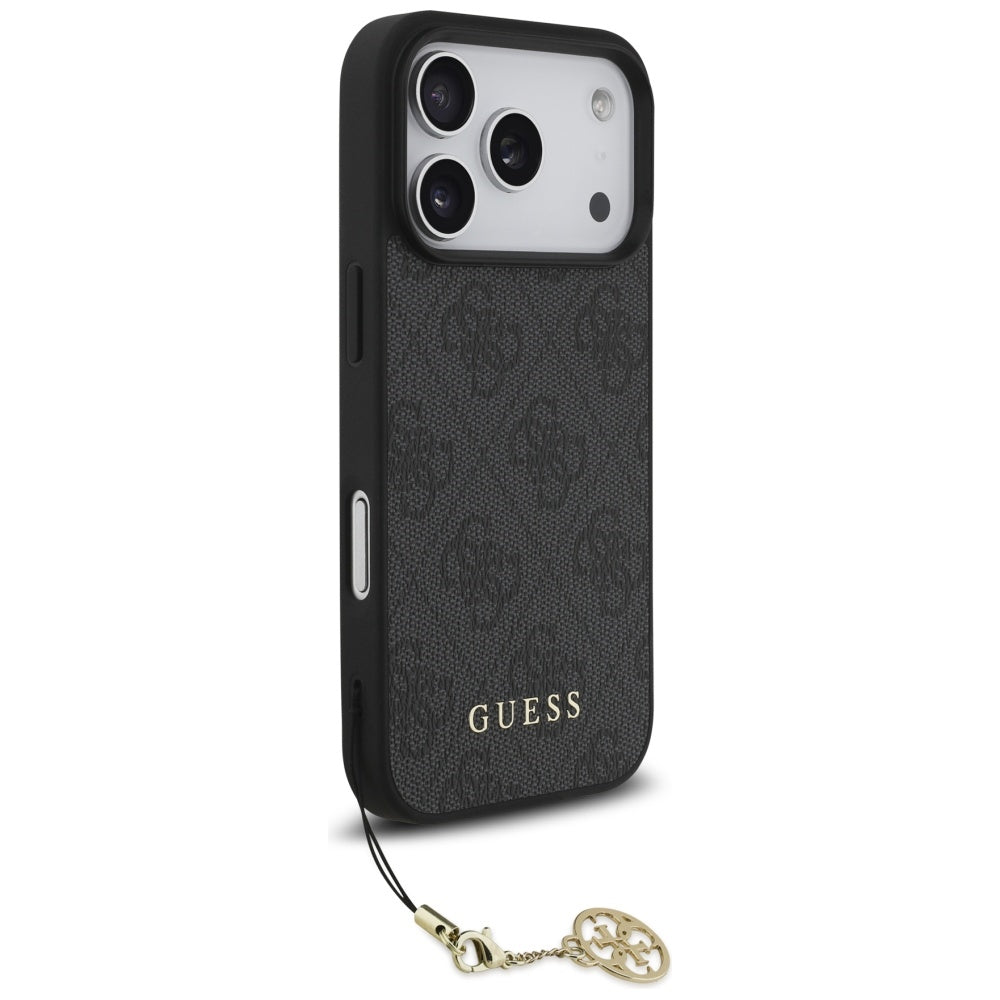 MagSafe tok Apple iPhone 17 Pro-hoz, Guess, 4G Charm Cradle, Fekete