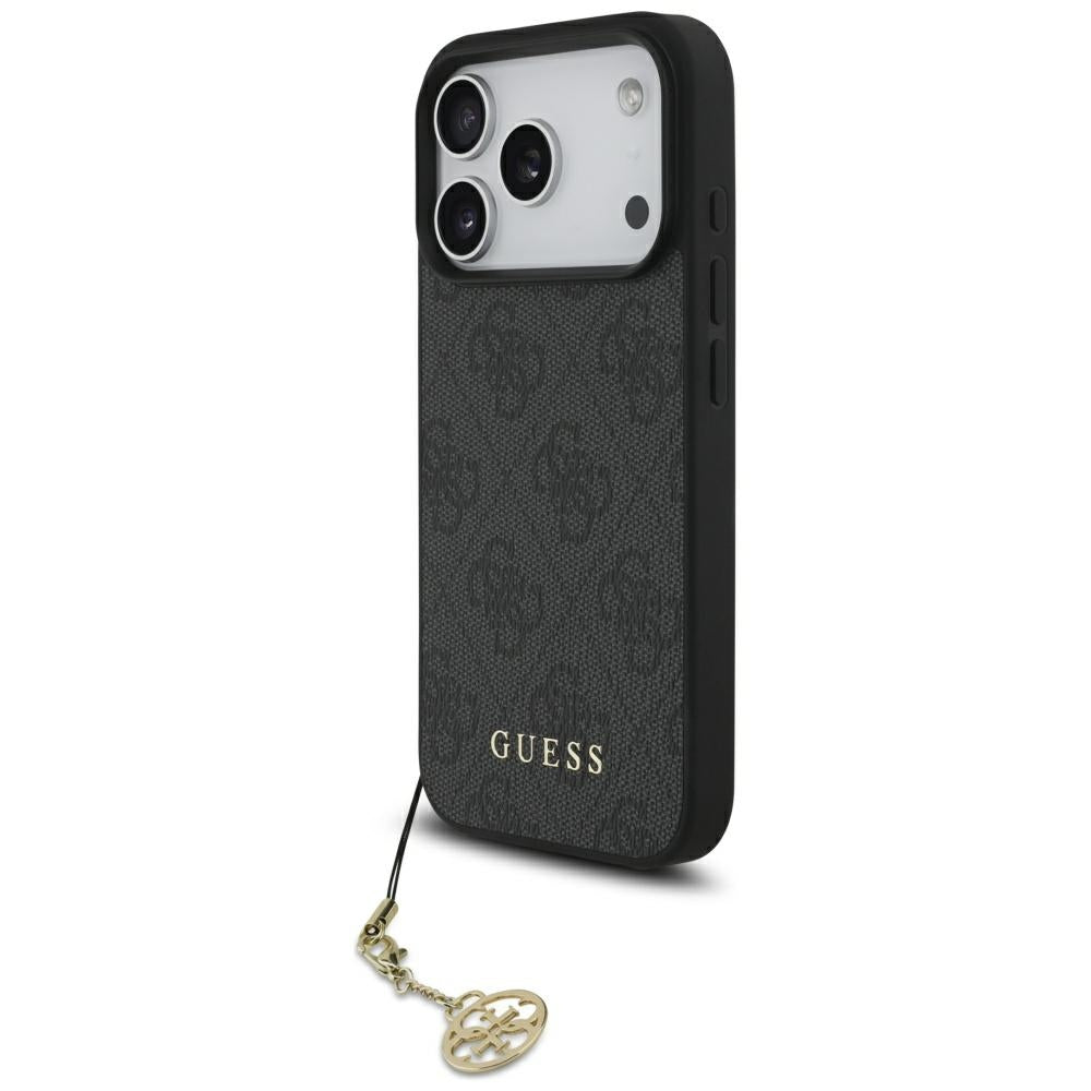 MagSafe tok Apple iPhone 17 Pro-hoz, Guess, 4G Charm Cradle, Fekete