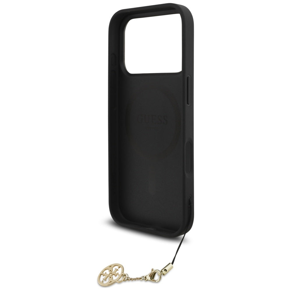 MagSafe tok Apple iPhone 17 Pro-hoz, Guess, 4G Charm Cradle, Fekete