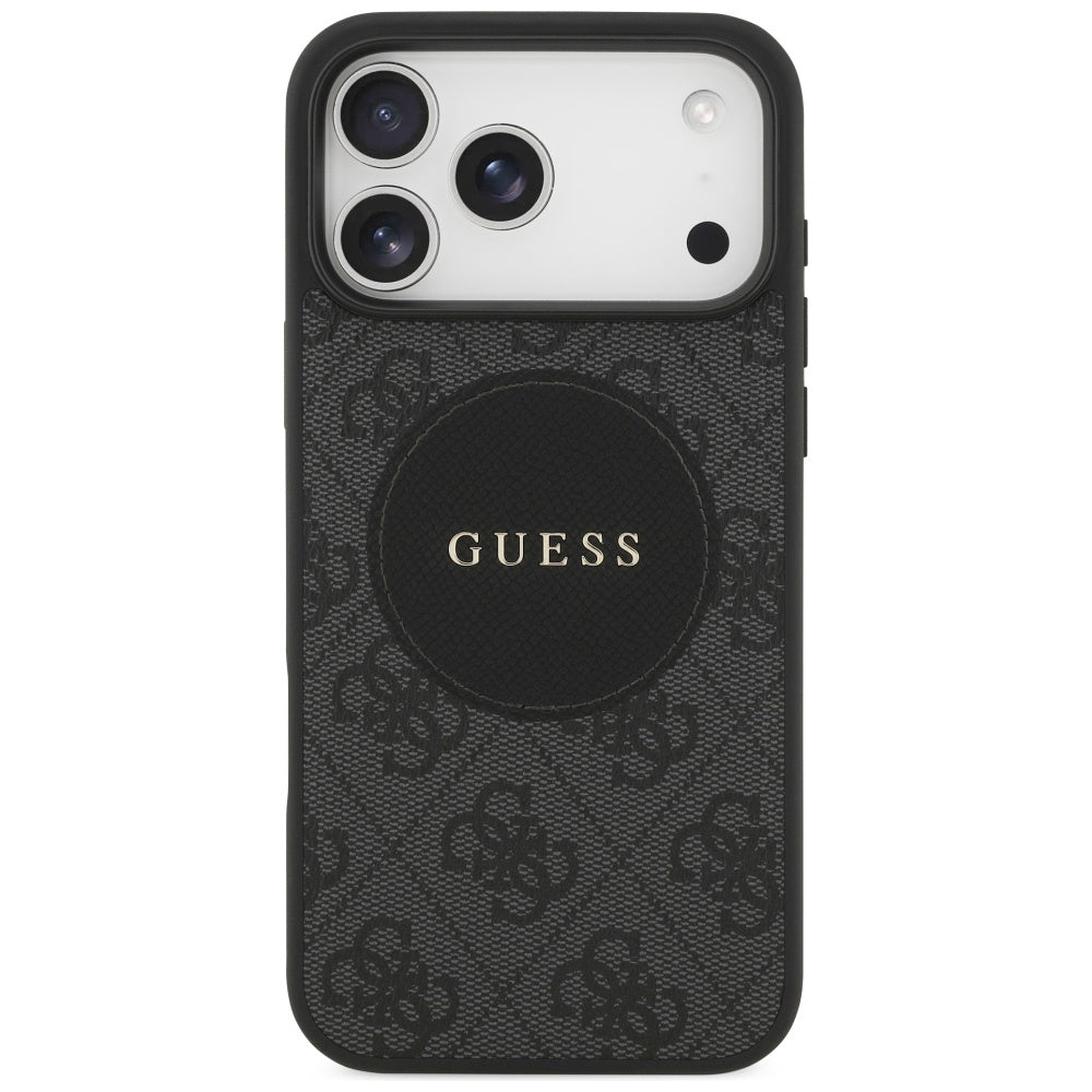 MagSafe tok Apple iPhone 17 Pro-hoz, Guess, 4G Circle Classic Logo, Fekete
