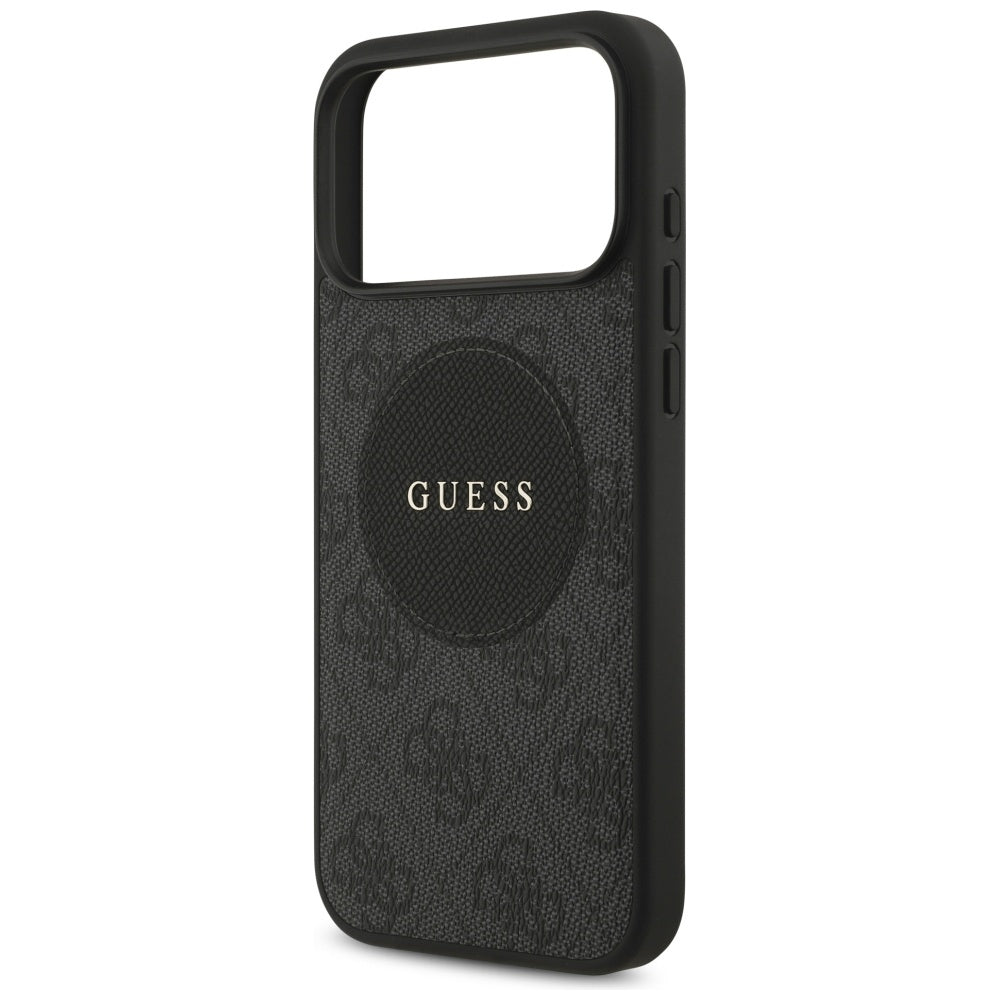 MagSafe tok Apple iPhone 17 Pro-hoz, Guess, 4G Circle Classic Logo, Fekete
