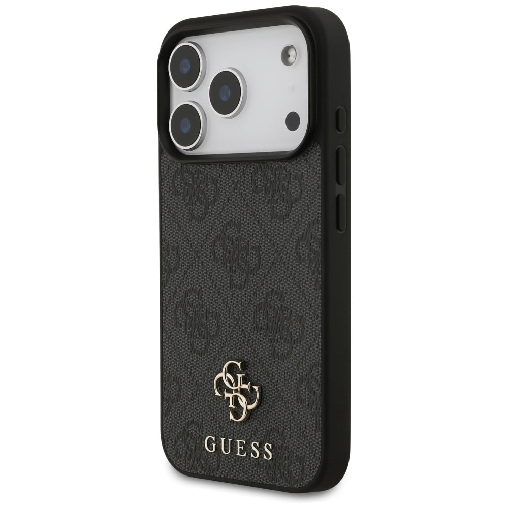 MagSafe tok Apple iPhone 17 Pro-hoz, Guess, 4G Small and Classic Logo, Fekete