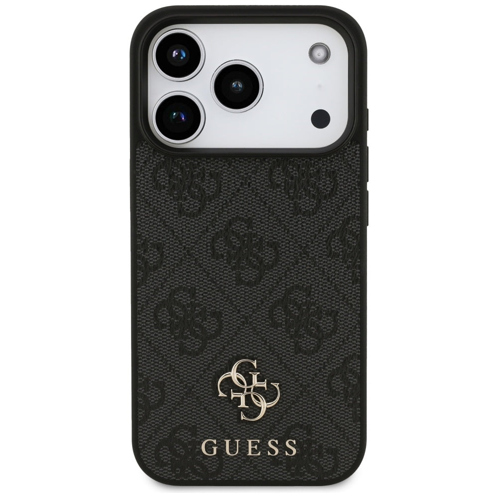 MagSafe tok Apple iPhone 17 Pro-hoz, Guess, 4G Small and Classic Logo, Fekete