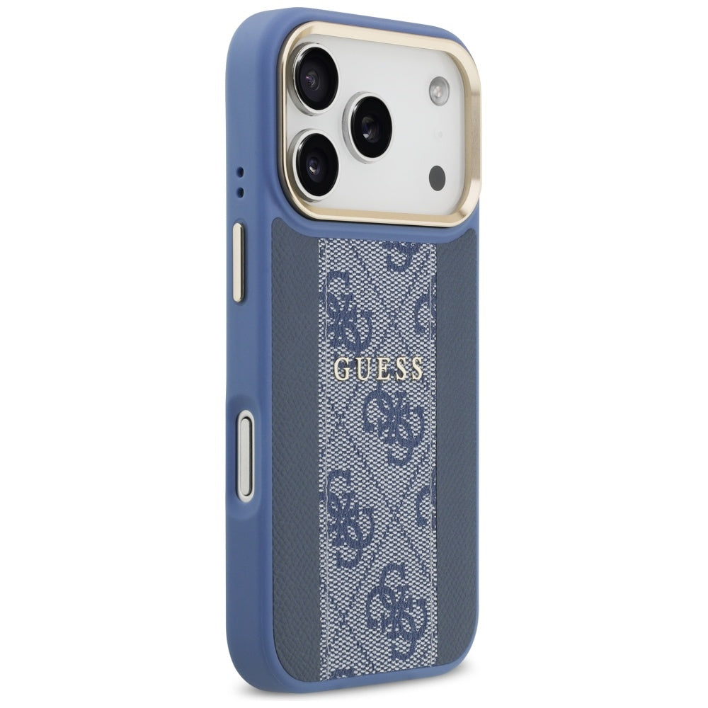 MagSafe tok Apple iPhone 17 Pro-hoz, Guess, 4G Stripe, Kék