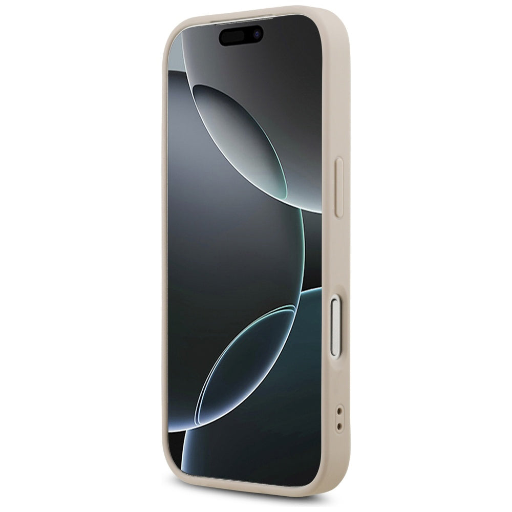 MagSafe tok Apple iPhone 17 Pro-hoz, Guess, 4G Triangle Strass, Rózsaszín