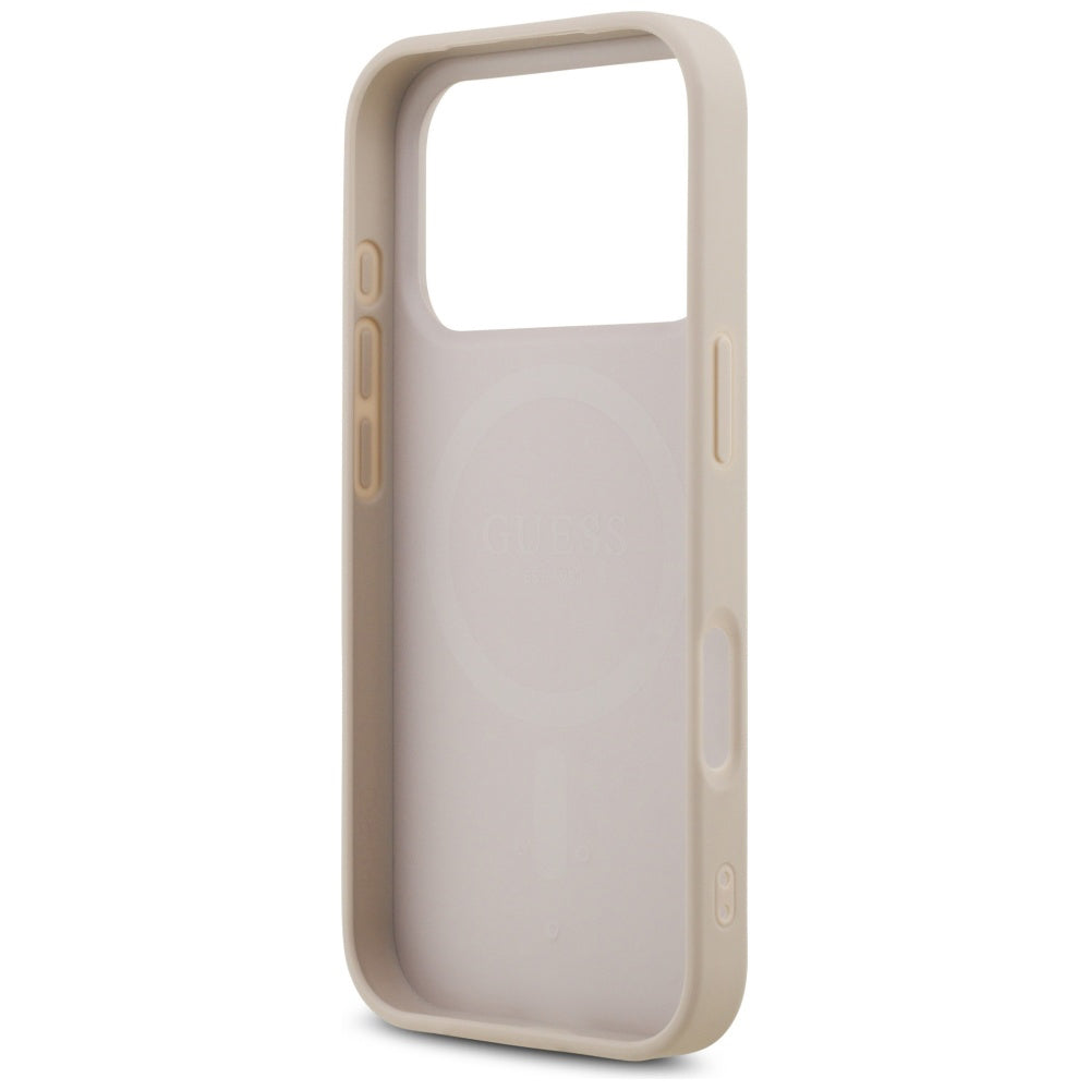 MagSafe tok Apple iPhone 17 Pro-hoz, Guess, 4G Triangle Strass, Rózsaszín