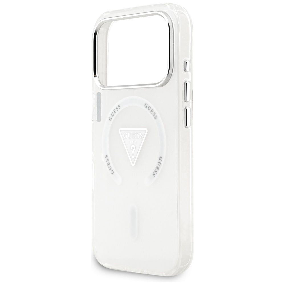 MagSafe tok Apple iPhone 17 Pro-hoz, Guess, IML Gradient Triangle Logo, Átlátszó