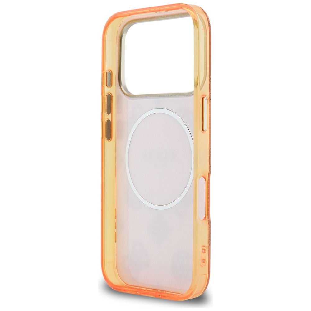 MagSafe tok Apple iPhone 17 Pro-hoz, Guess, IML Peony Dot, Narancssárga