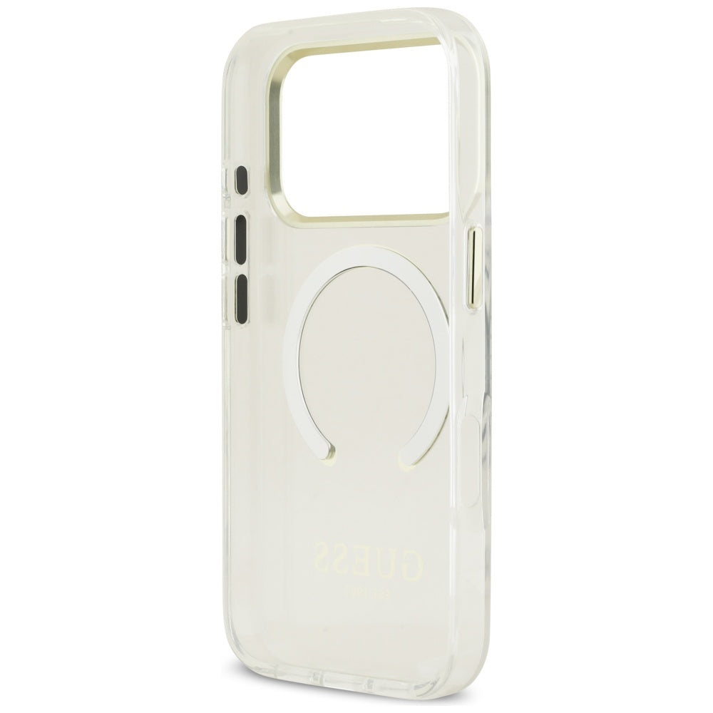 MagSafe tok Apple iPhone 17 Pro-hoz, Guess, Metal Outline, Arany