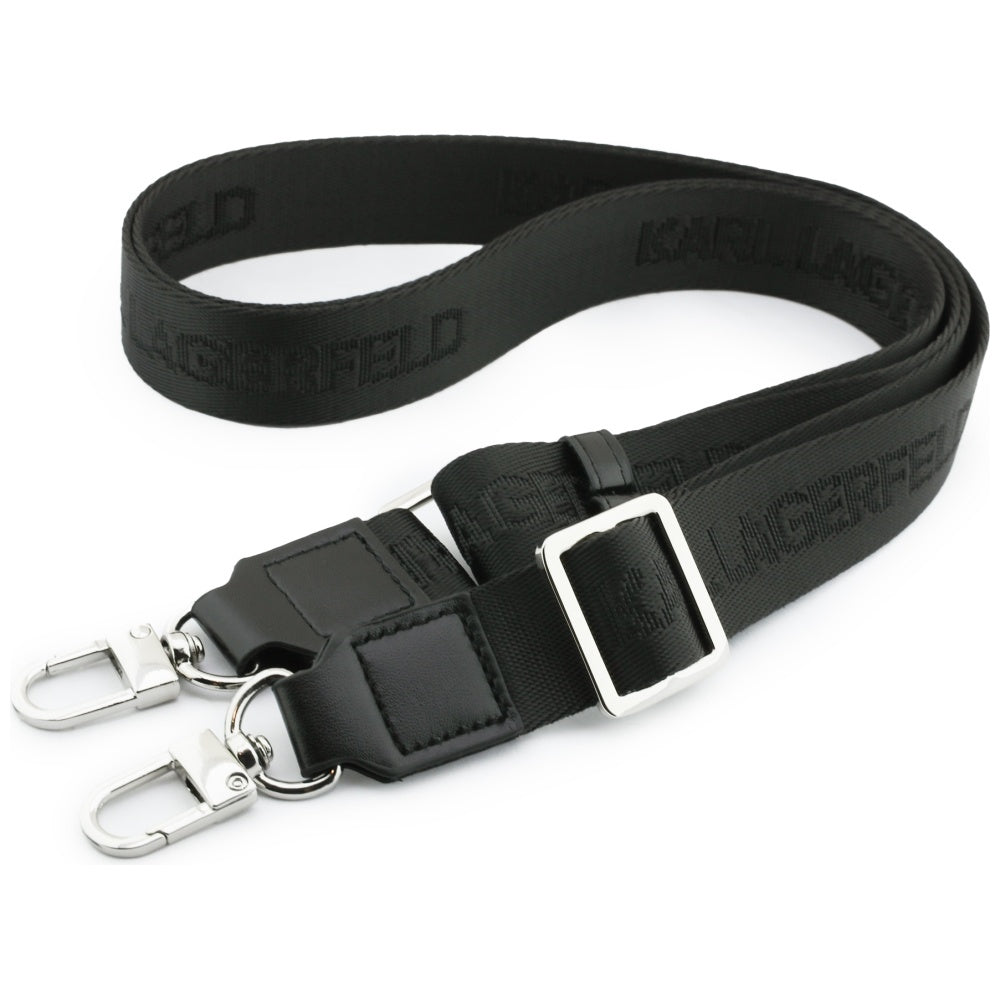 MagSafe tok Apple iPhone 17 Pro-hoz, Karl Lagerfeld, Big Strap Choupette Metal Logo, Fekete