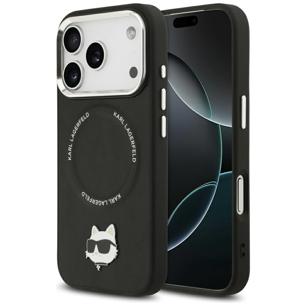 MagSafe tok Apple iPhone 17 Pro-hoz, Karl Lagerfeld, Choupette Pin, Fekete