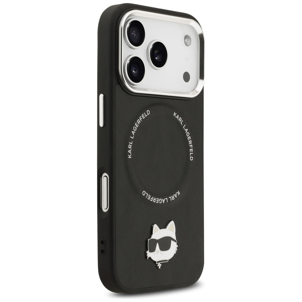 MagSafe tok Apple iPhone 17 Pro-hoz, Karl Lagerfeld, Choupette Pin, Fekete