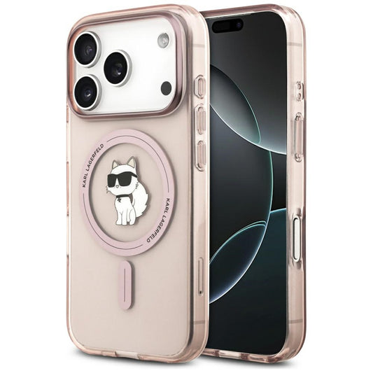 MagSafe tok Apple iPhone 17 Pro-hoz, Karl Lagerfeld, IML Choupette, Rózsaszín