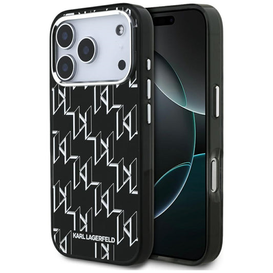 MagSafe tok Apple iPhone 17 Pro-hoz, Karl Lagerfeld, IML KL Monogram, Fekete
