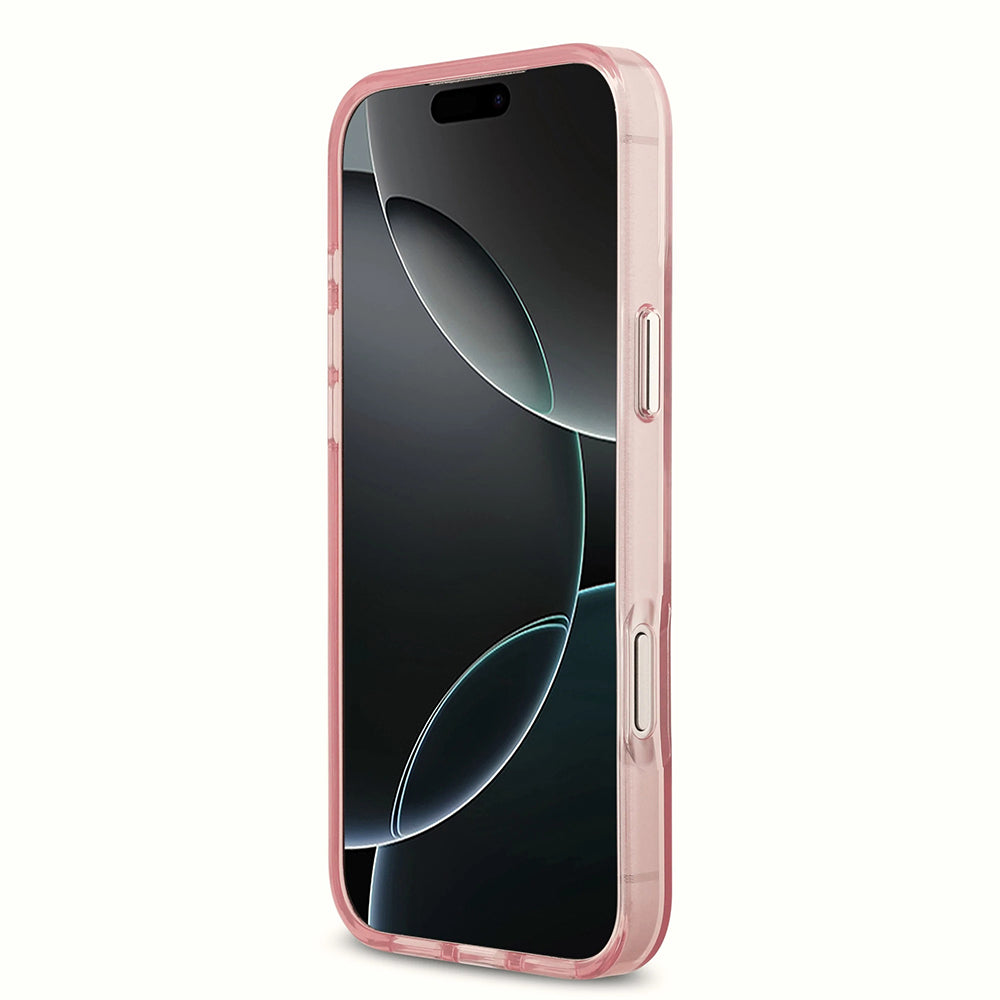 MagSafe tok Apple iPhone 17 Pro-hoz, Karl Lagerfeld, IML Sketch Logo Choupette, Rózsaszín