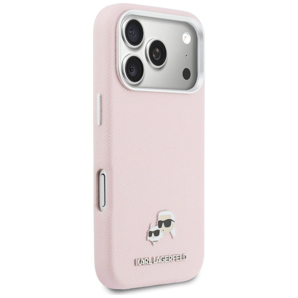 MagSafe tok Apple iPhone 17 Pro-hoz, Karl Lagerfeld, Karl & Choupette Head's Pin, Rózsaszín