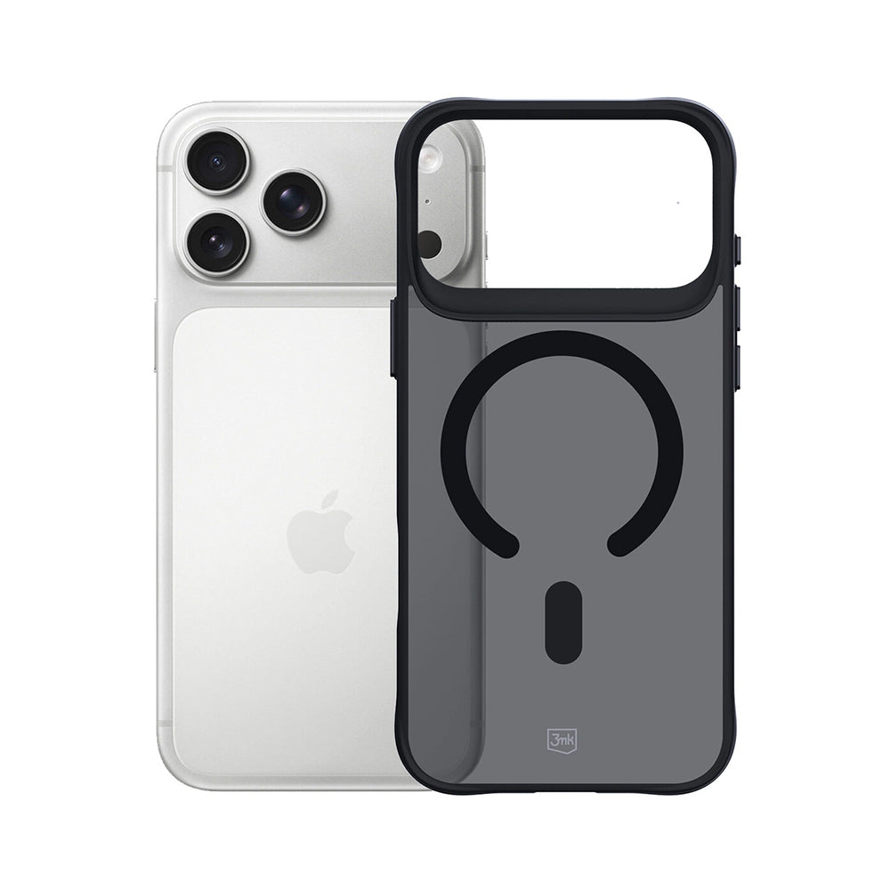 MagSafe tok Apple iPhone 17 Pro Max-hez, 3MK, Smoke MagCase, Fekete