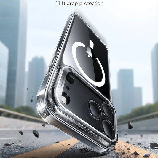 MagSafe tok Apple iPhone 17 Pro Max-hoz, ESR, Classic Hybrid Kickstand, Átlátszó