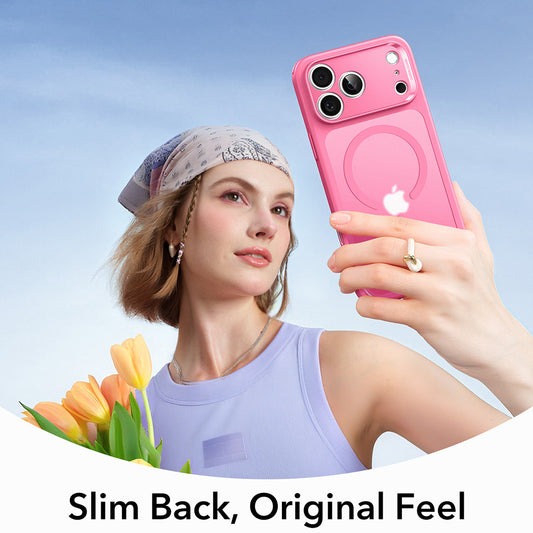 MagSafe Case for Apple iPhone 17 Pro Max, ESR, Classic Hybrid, Satin Pink