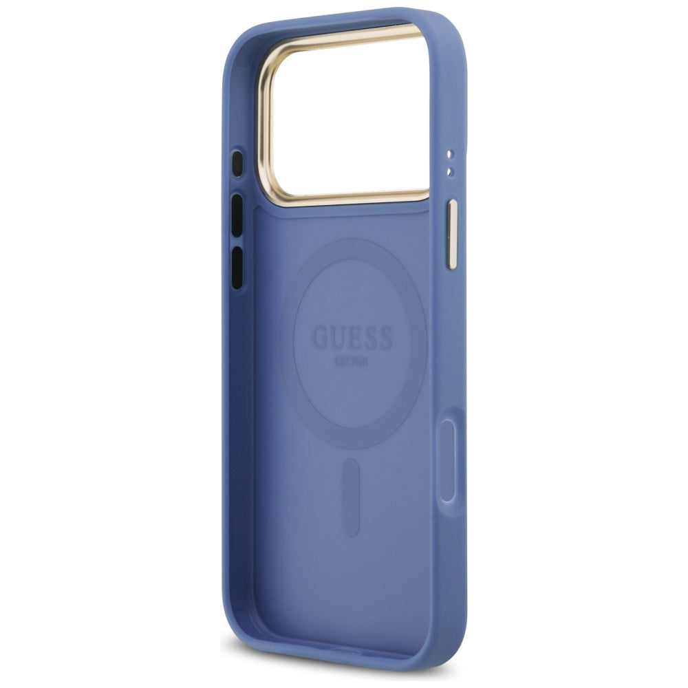 MagSafe tok Apple iPhone 17 Pro Max-hez, Guess, 4G Classic, Kék