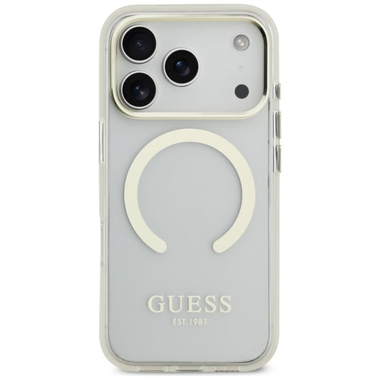 MagSafe tok Apple iPhone 17 Pro Max-hoz, Guess, Metal Outline, Arany