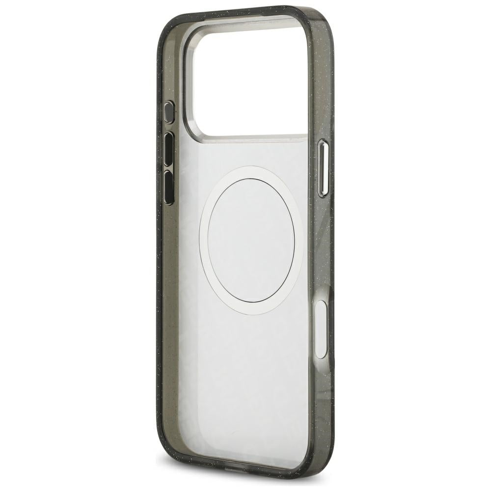 MagSafe tok Apple iPhone 17 Pro Max-hoz, Karl Lagerfeld, Glitter Karl & Choupette Head, Fekete
