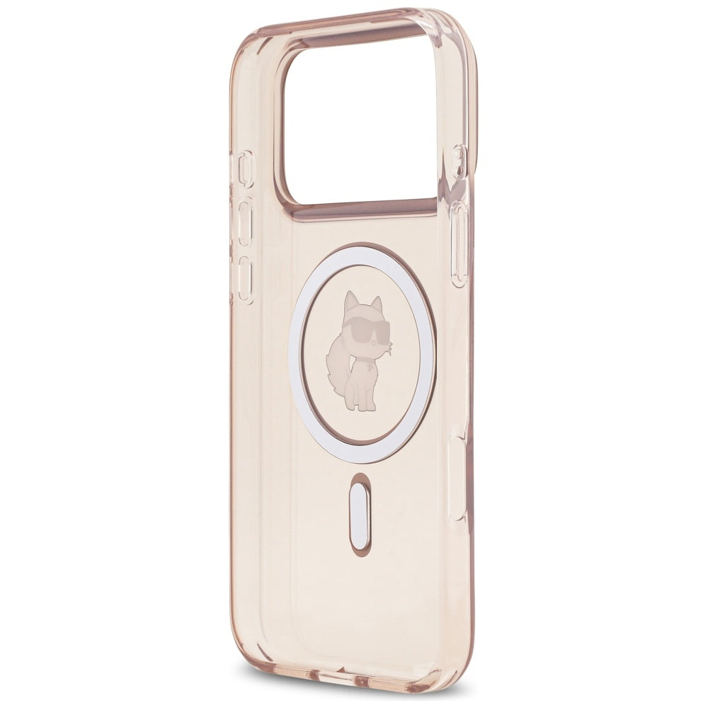 MagSafe tok Apple iPhone 17 Pro Max-hez, Karl Lagerfeld, IML Choupette, Rózsaszín