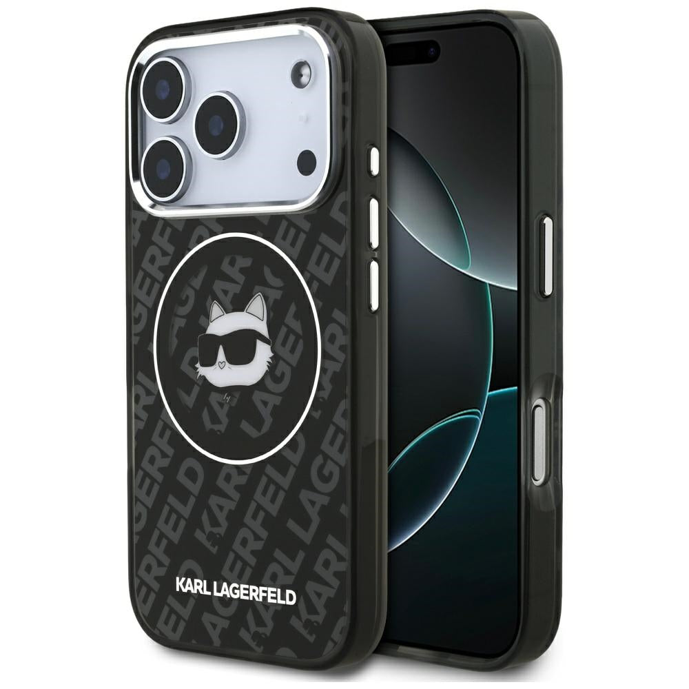 MagSafe tok Apple iPhone 17 Pro Max-hez, Karl Lagerfeld, IML Choupette`s Head, Fekete