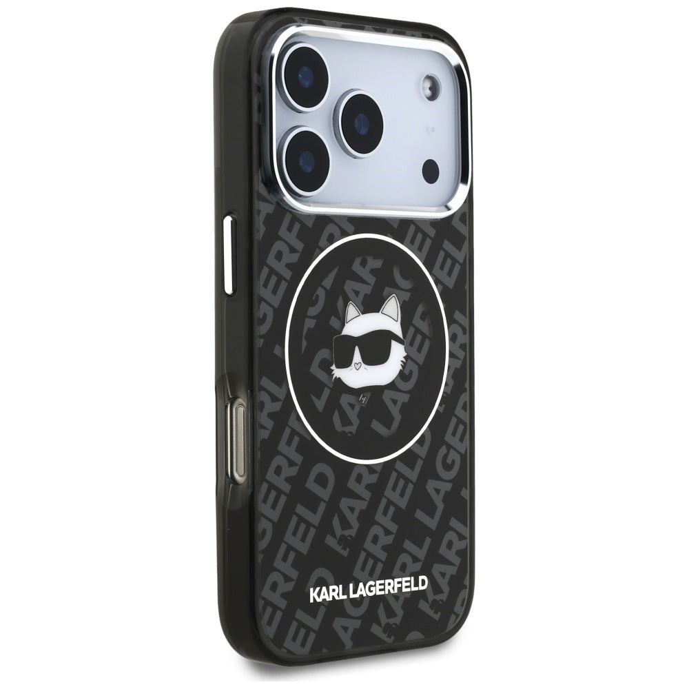 MagSafe tok Apple iPhone 17 Pro Max-hez, Karl Lagerfeld, IML Choupette`s Head, Fekete