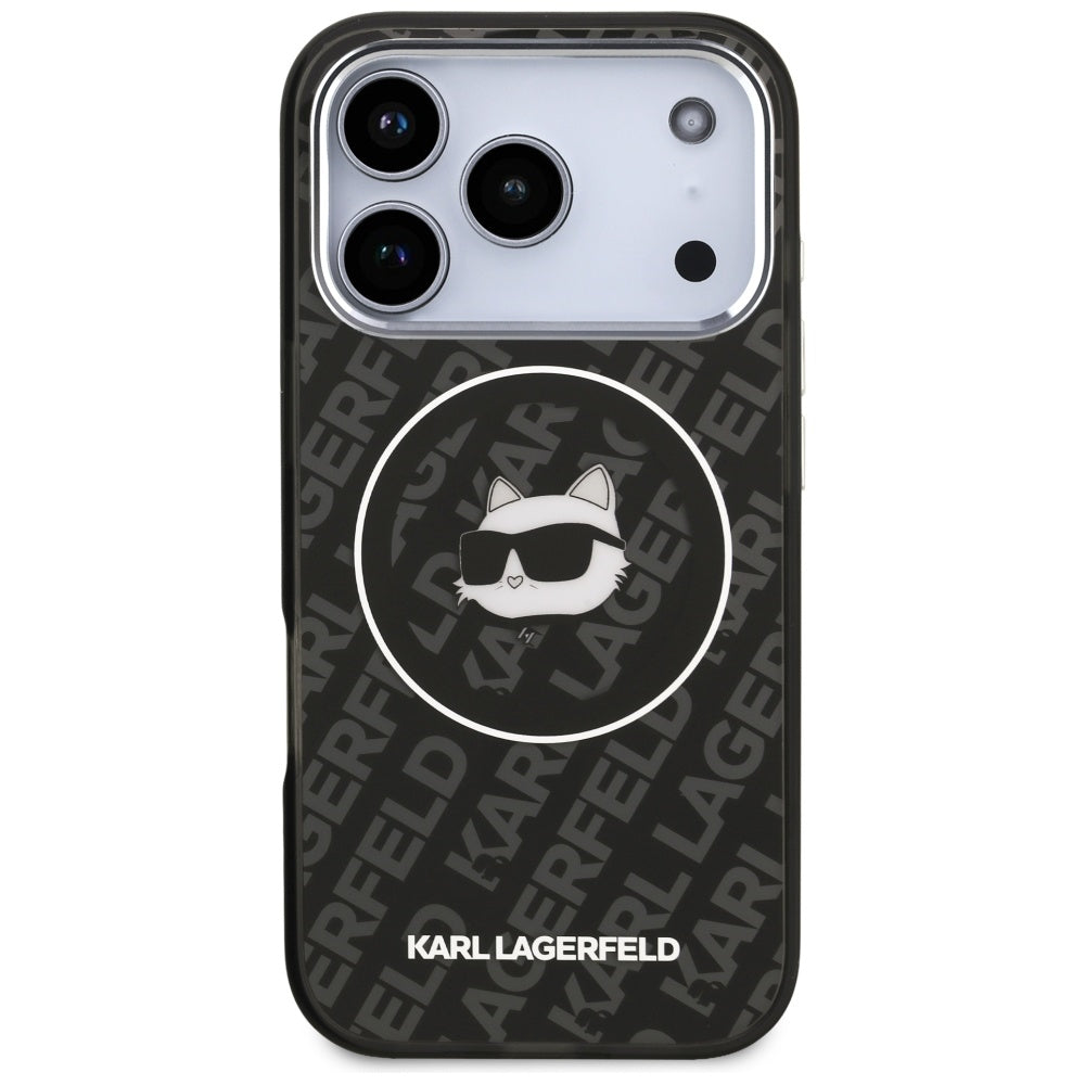 MagSafe tok Apple iPhone 17 Pro Max-hez, Karl Lagerfeld, IML Choupette`s Head, Fekete