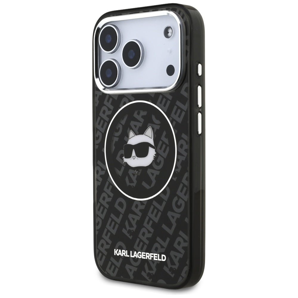 MagSafe tok Apple iPhone 17 Pro Max-hez, Karl Lagerfeld, IML Choupette`s Head, Fekete