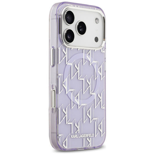 MagSafe tok Apple iPhone 17 Pro Max-hez, Karl Lagerfeld, IML KL Monogram, Lila