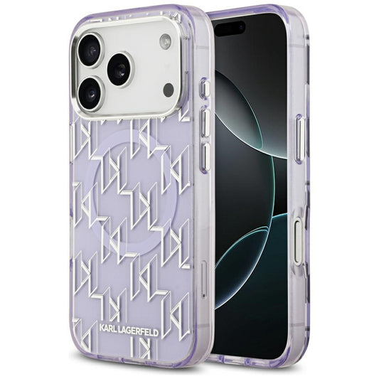 MagSafe tok Apple iPhone 17 Pro Max-hez, Karl Lagerfeld, IML KL Monogram, Lila