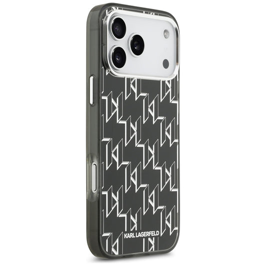 MagSafe tok Apple iPhone 17 Pro Max-hez, Karl Lagerfeld, IML KL Monogram, Fekete