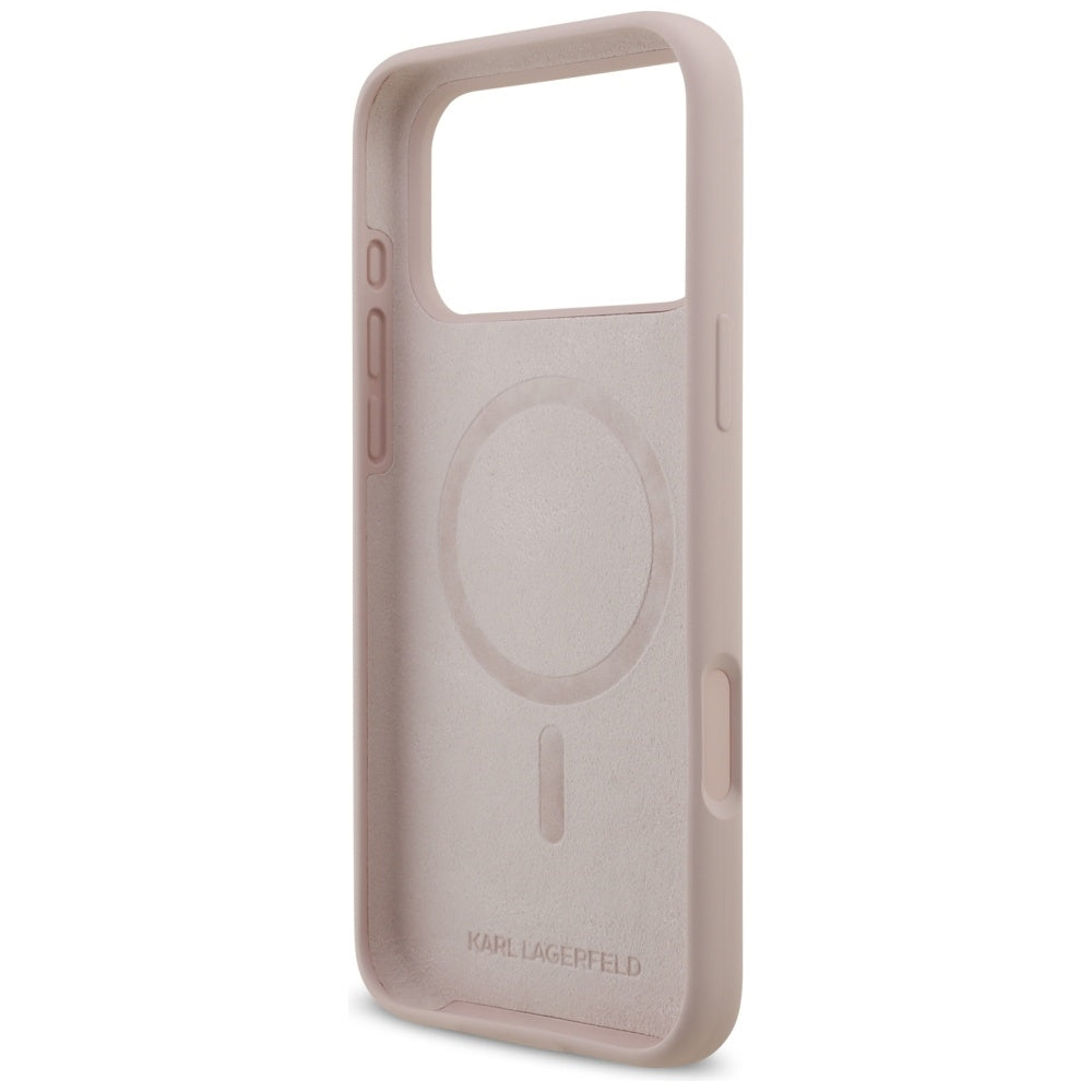 MagSafe Case for Apple iPhone 17 Pro Max, Karl Lagerfeld, Ring Karl & Choupette, Pink